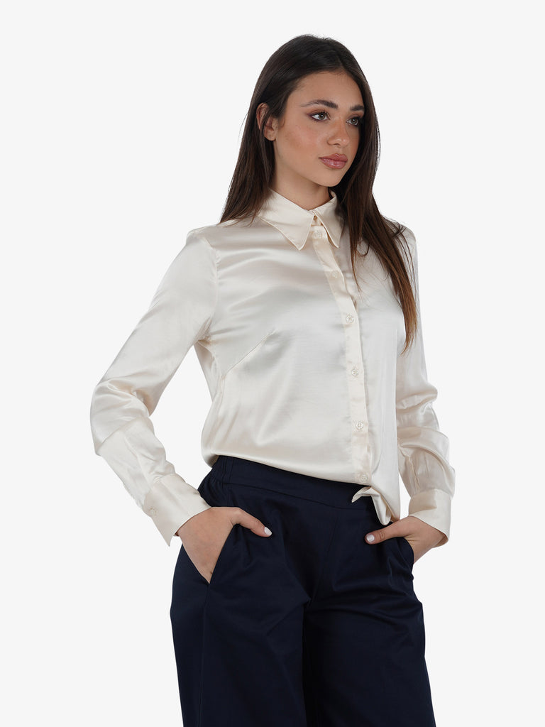 DIXIE Camicia con colletto classico CDO5JSG donna viscosa beige