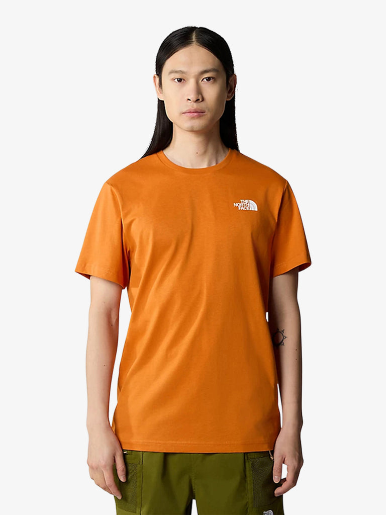 THE NORTH FACE T-shirt S/S REDBOX TEE NF0A87NP uomo cotone arancione
