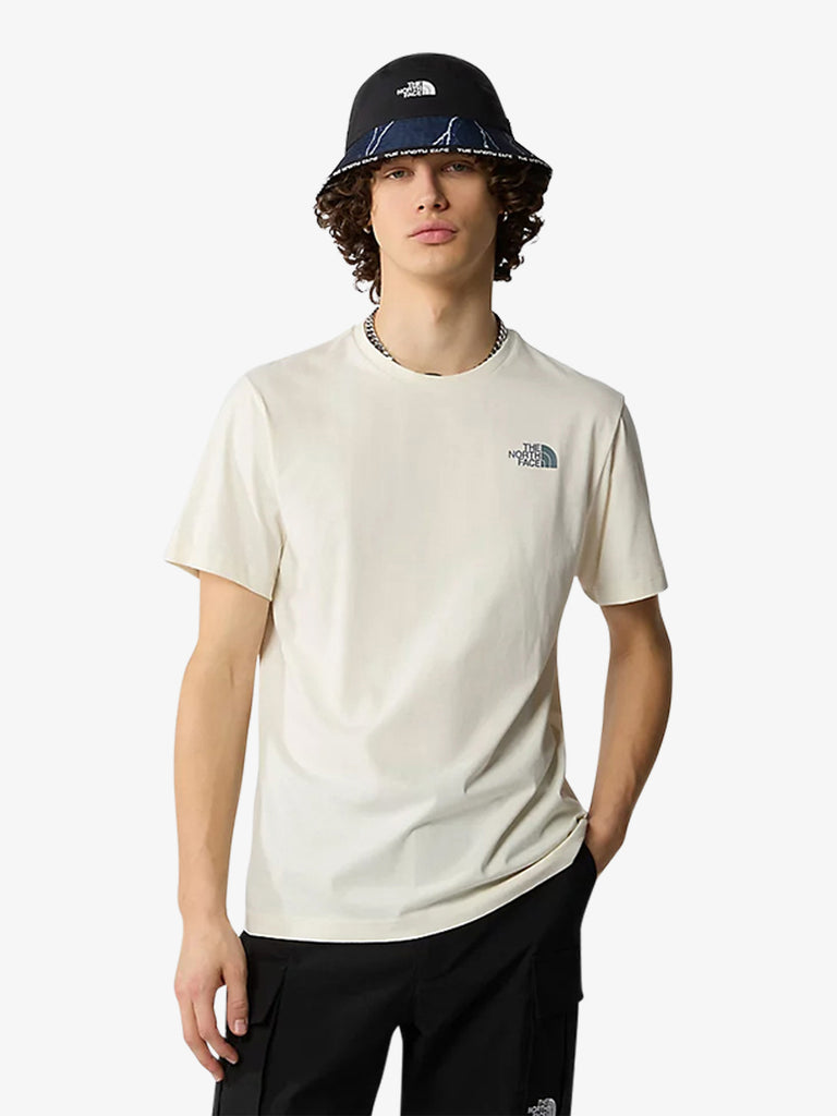 THE NORTH FACE T-shirt S/S REDBOX TEE 87NP uomo cotone bianco