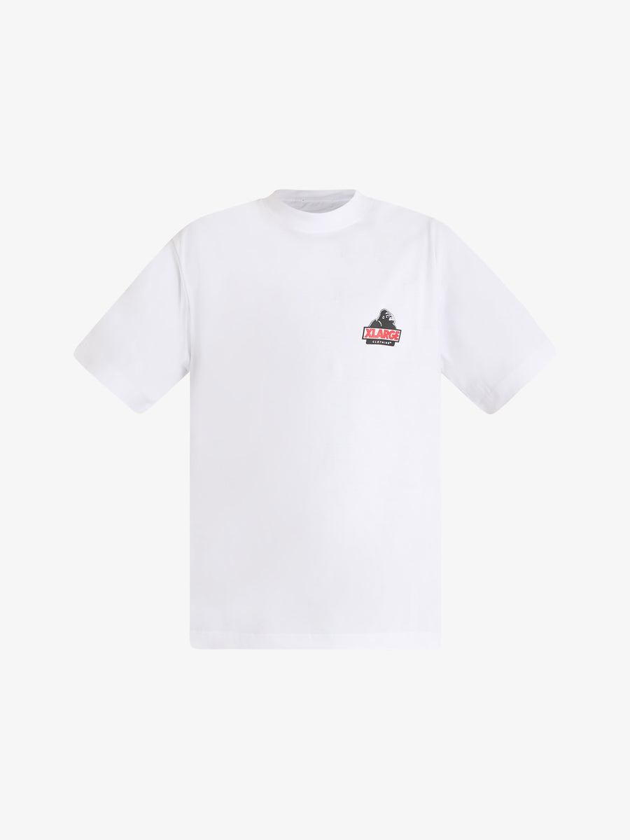XLARGE backside og s/s men's white cotton t-shirt