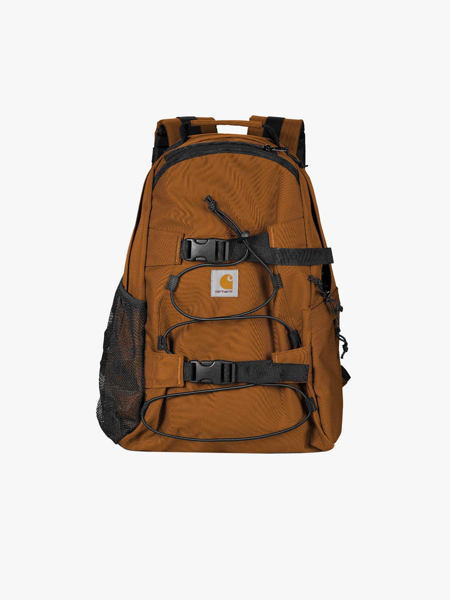 Brown backpack with camo accent details dlxsv 910B5061NSZ