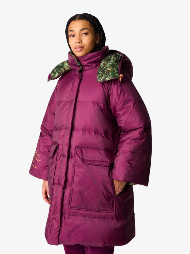 THE NORTH FACE Giubbotto parka '73 831X donna stampa all-over foglie bordeaux