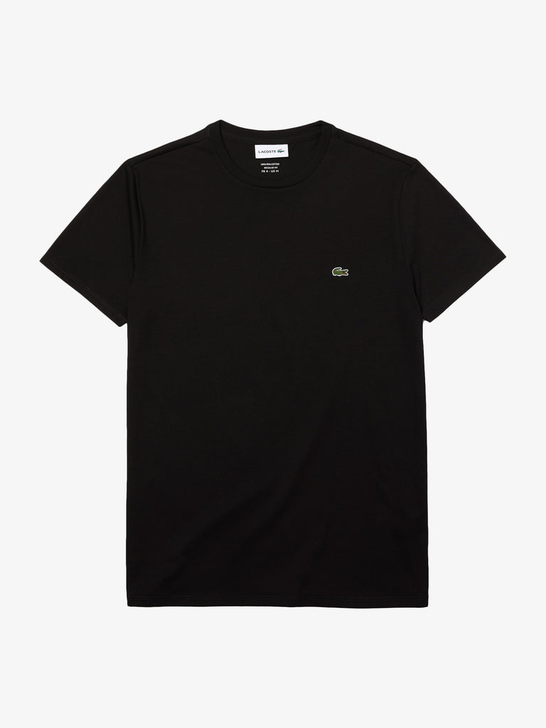 LACOSTE T-shirt in cotone nero