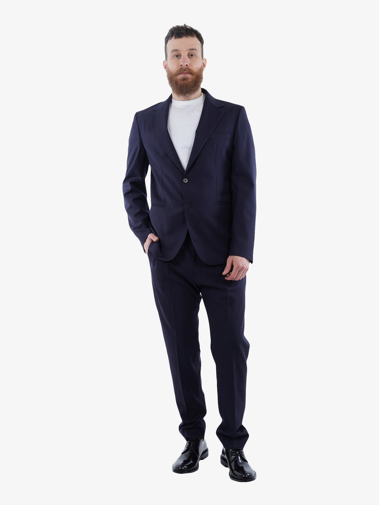 LOW BRAND Blazer Tropical 2B Suit uomo in lana blu
