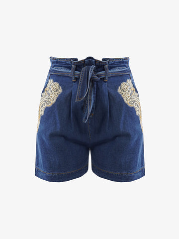 TRASH AND LUXURY Shorts in denim donna