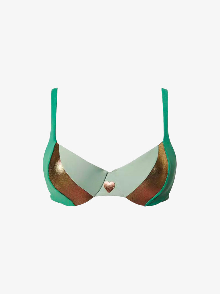 TWINSET Costume da bagno bikini donna ferretto Saint Tropez verde
