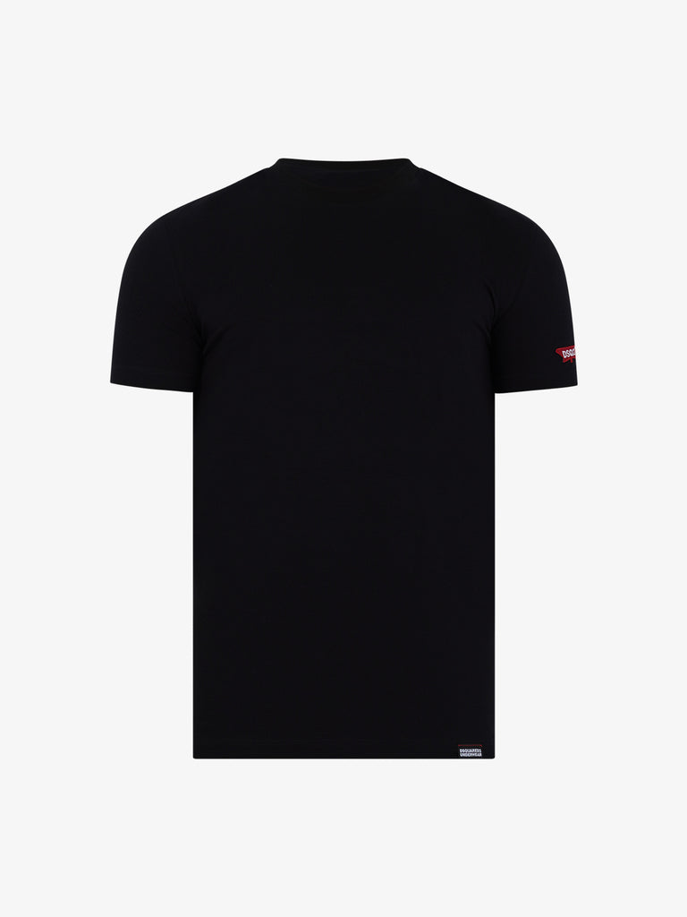 DSQUARED2 T-shirt ROUND NECK T-SHIRT D9M204900 uomo cotone nero