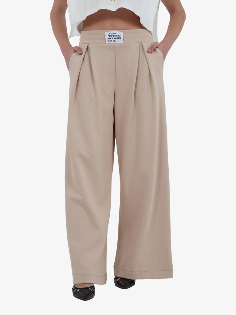 HAVE ONE Pantalone PLA-L130 donna cotone beige