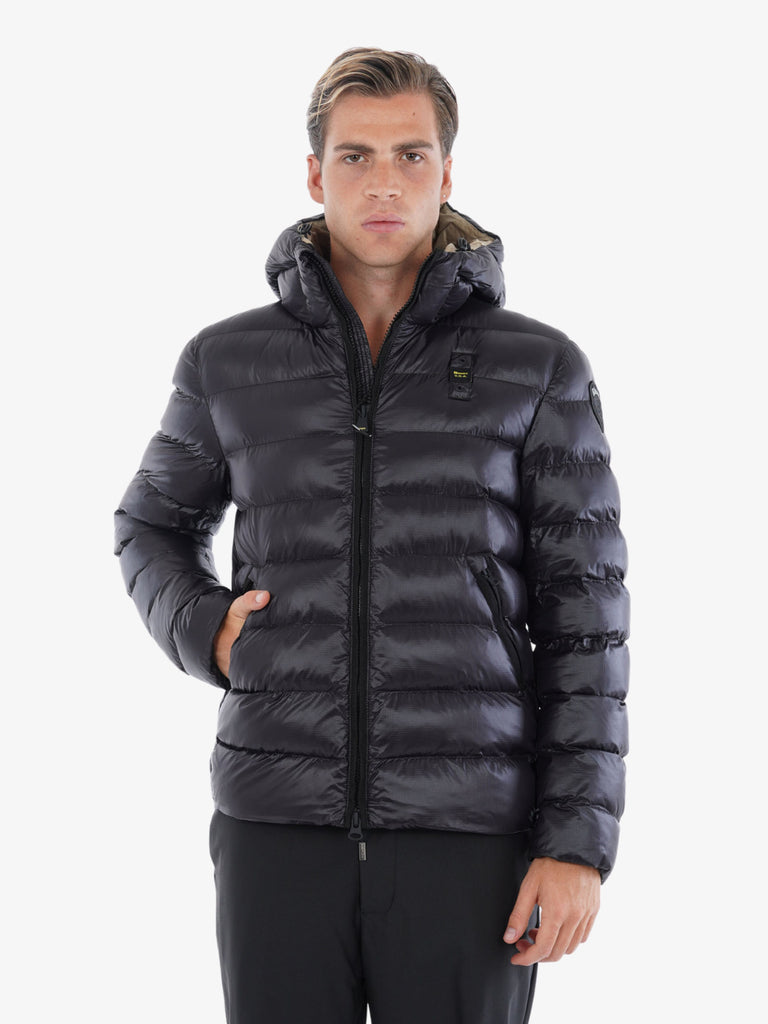 BLAUER Piumino in nylon uomo Eco Adams nero