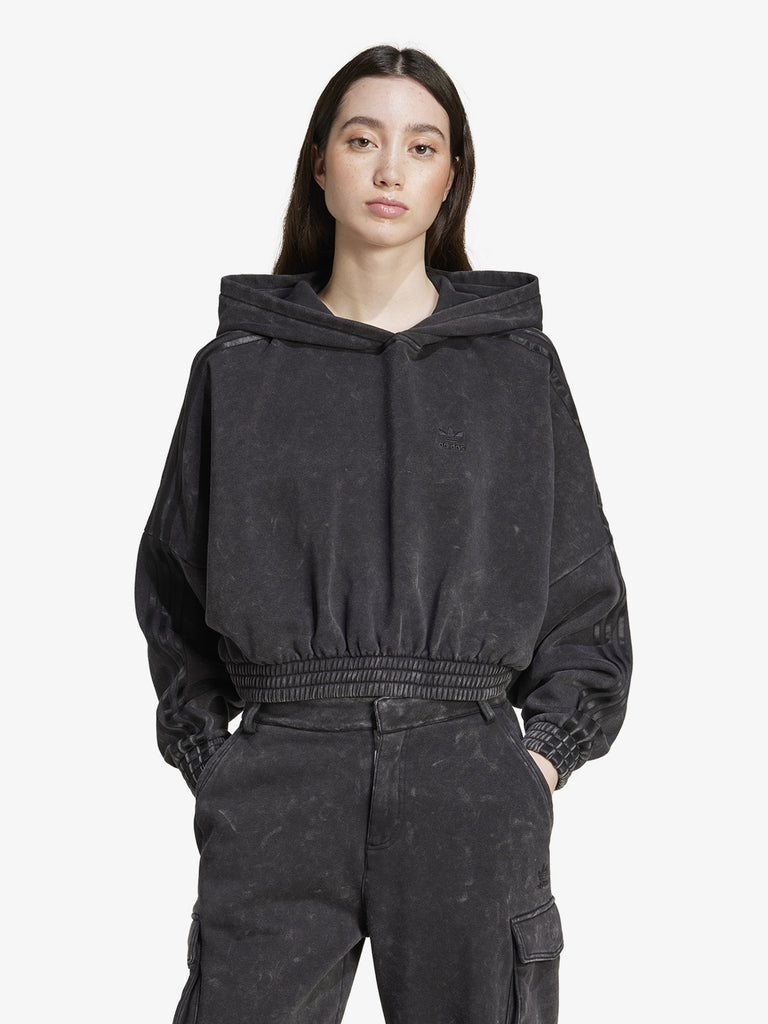 ADIDAS Felpa con cappuccio Washed-Out Crop Oversized IW5573 donna