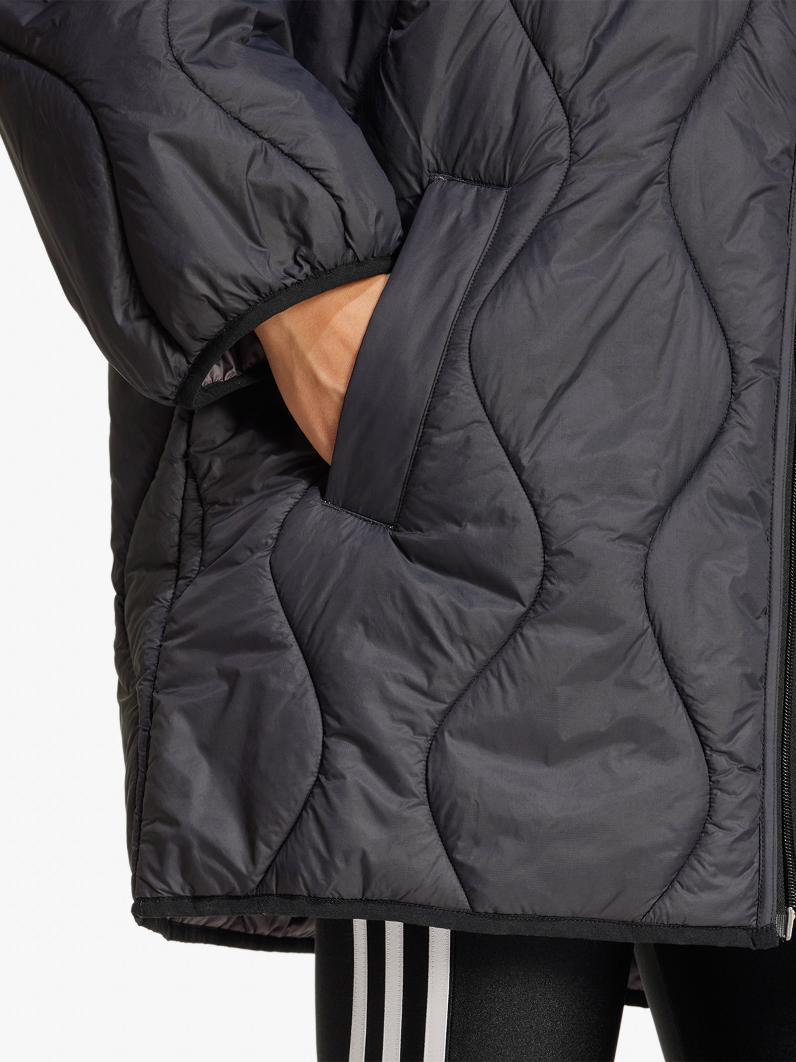 ADIDAS Sweatshirt Quilted Mid IW5862 women's black | Faraone.