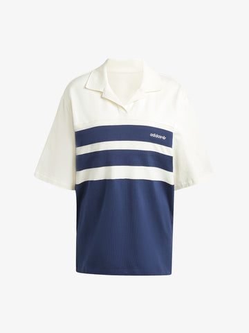 ADIDAS Polo Oversized Short Sleeve IX1042 donna bianco