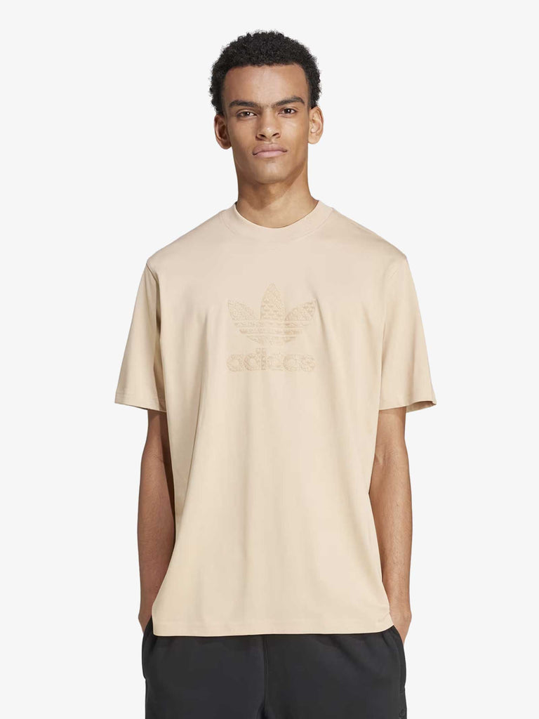 ADIDAS T-shirt mono IX6747 uomo cotone beige