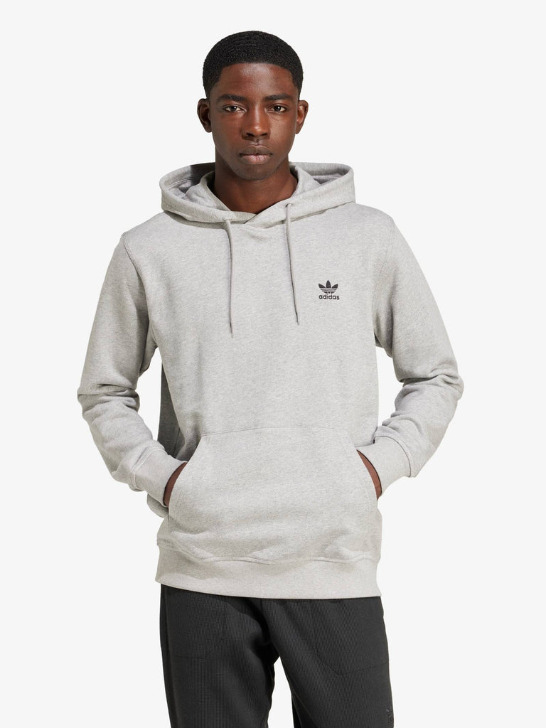 ADIDAS Felpa con cappuccio ESS HD IX7670 uomo cotone grigio