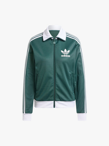 ADIDAS Felpa girocollo Beckenbauer IY2221 donna cotone verde