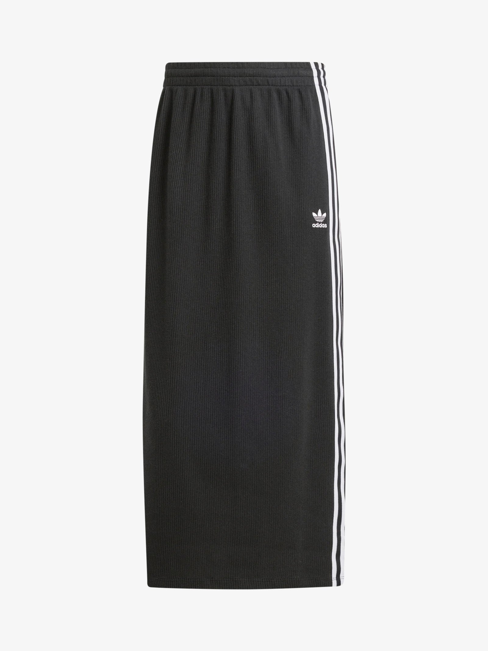 ADIDAS Knit IY7279 women's black cotton long skirt