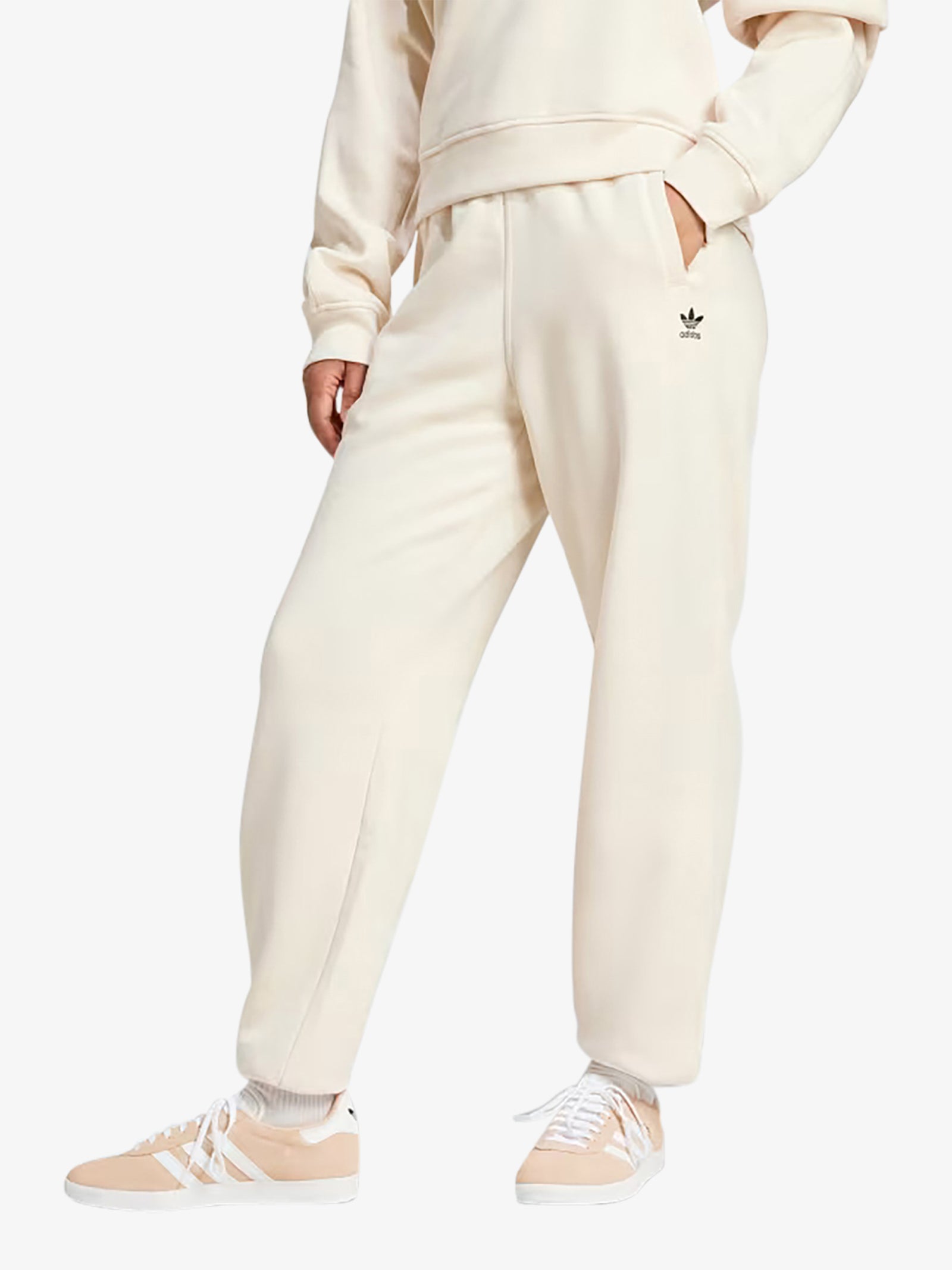 ADIDAS Joggers Essentials Fleece IY9635 women's cream cotton