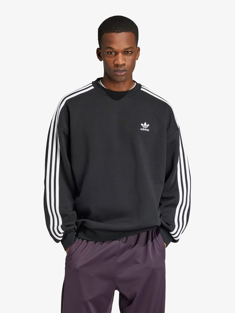 ADIDAS Felpa girocollo Adicolor Oversized Crew IZ1829 uomo cotone nero