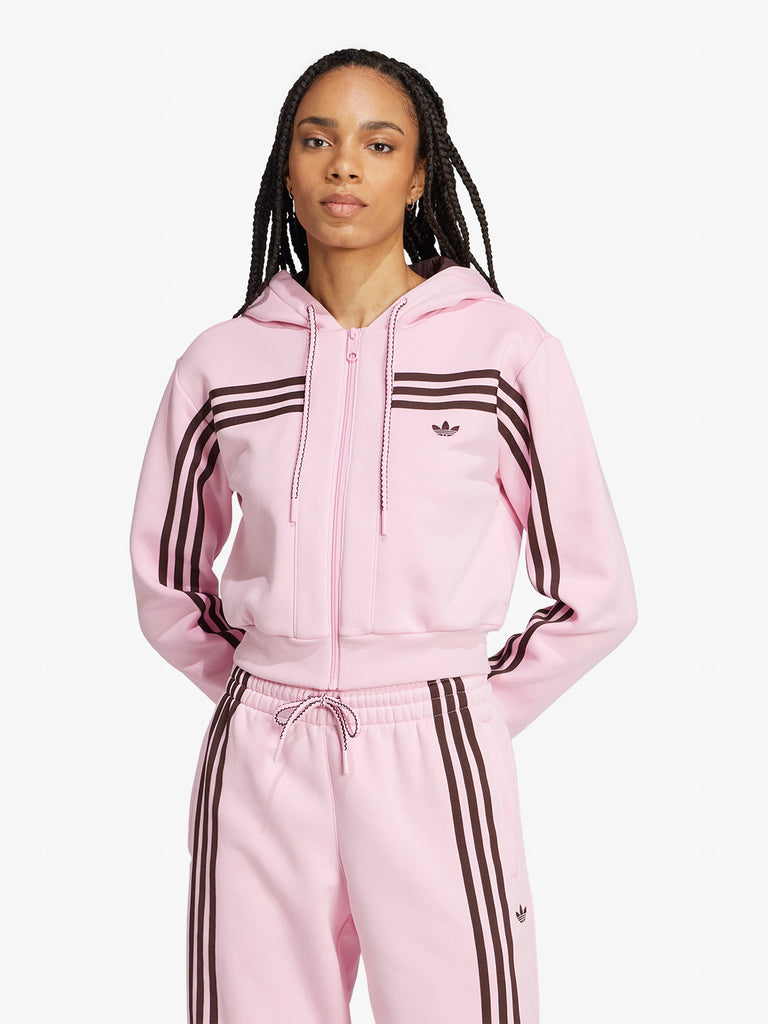 Felpa adidas rosa con cappuccio online