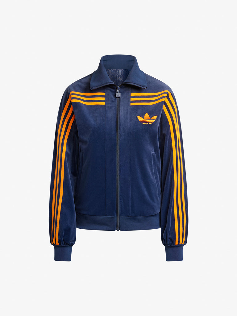 ADIDAS Felpa girocollo 70s Velour JN8287 donna blu