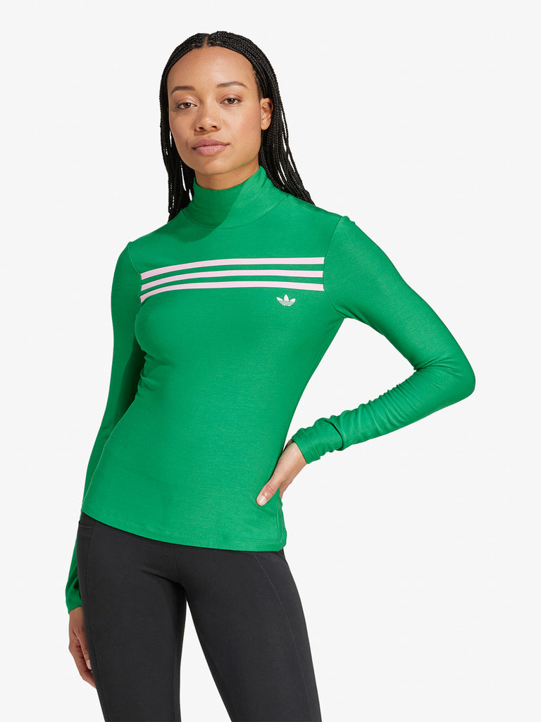 ADIDAS Maglia a maniche lunghe 3-Stripes 70s JN8314 donna verde