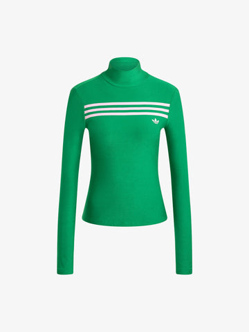 ADIDAS Maglia a maniche lunghe 3-Stripes 70s JN8314 donna verde