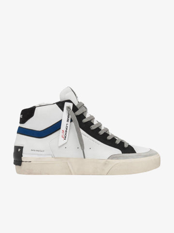 CRIME LONDON Sneakers Recut High 15170AA7 uomo pelle bianco