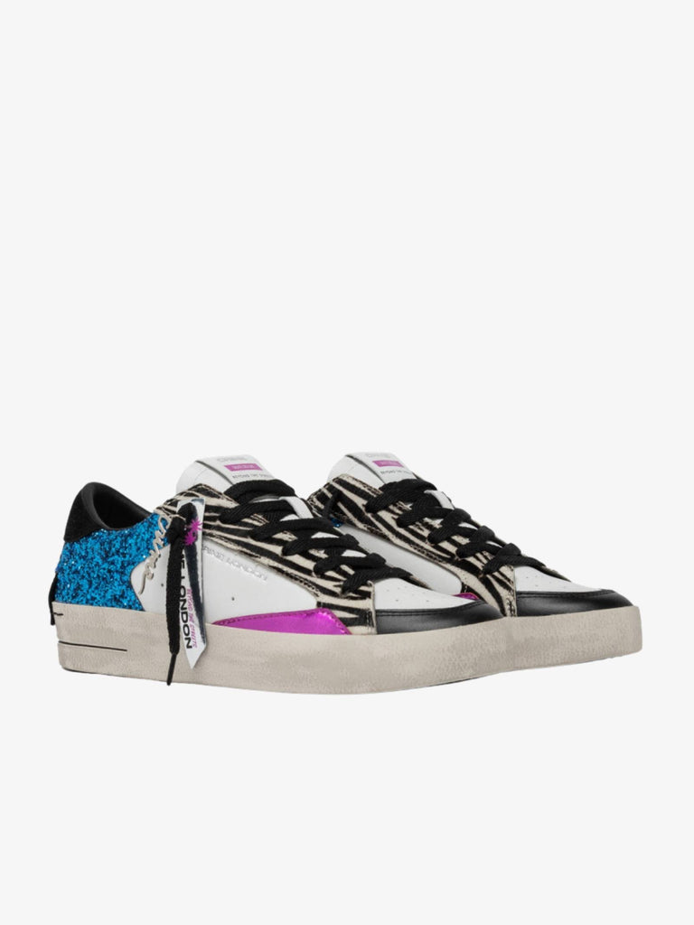 CRIME LONDON Sneakers Sk8 Deluxe 21102AA7 donna pelle multicolor