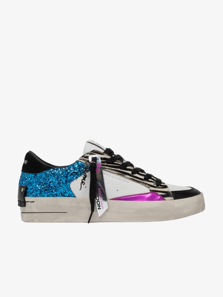 CRIME LONDON Sneakers Sk8 Deluxe 21102AA7 donna pelle multicolor