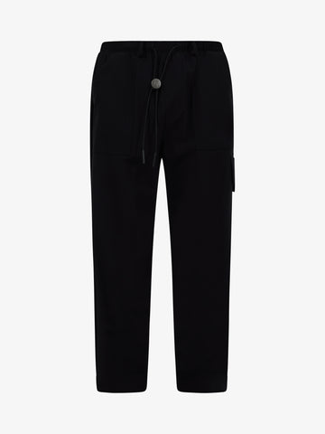 DARK LABEL Pantalone in tessuto tecnico uomo nylon nero