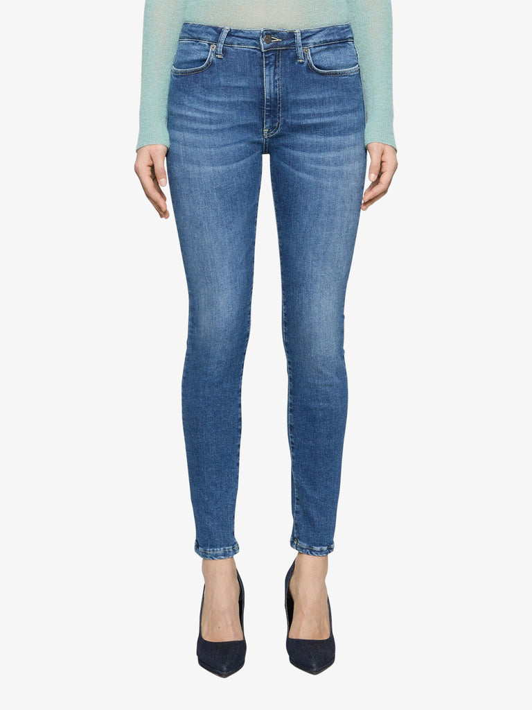 DONDUP Jeans Iris super skinny in denim elasticizzato DP450 DS0334D HT8 DD donna cotone blu