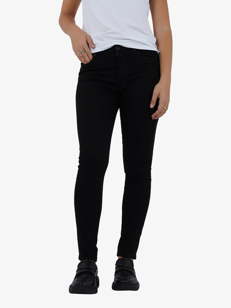 DONDUP Jeans Iris super skinny donna cotone nero