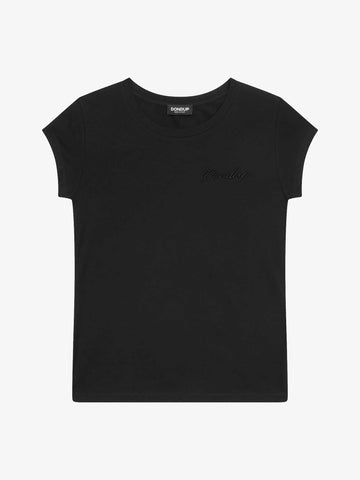 DONDUP T-shirt piccola DS003 JS0280D IC7 DD donna cotone nero