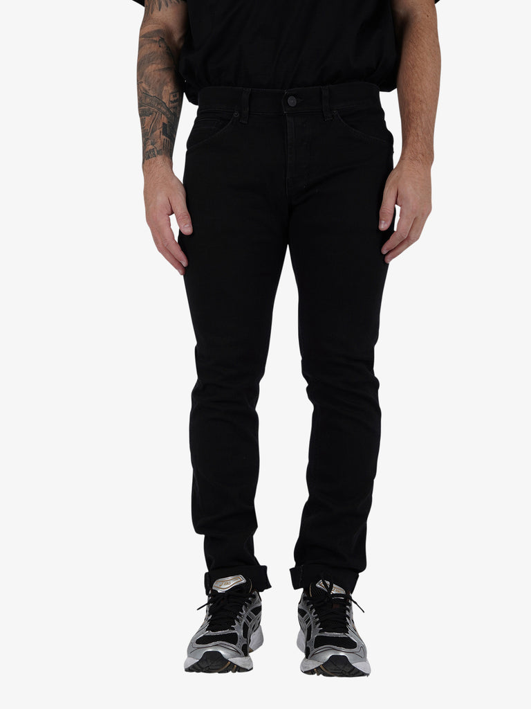 DONDUP Jeans George skinny in denim uomo nero