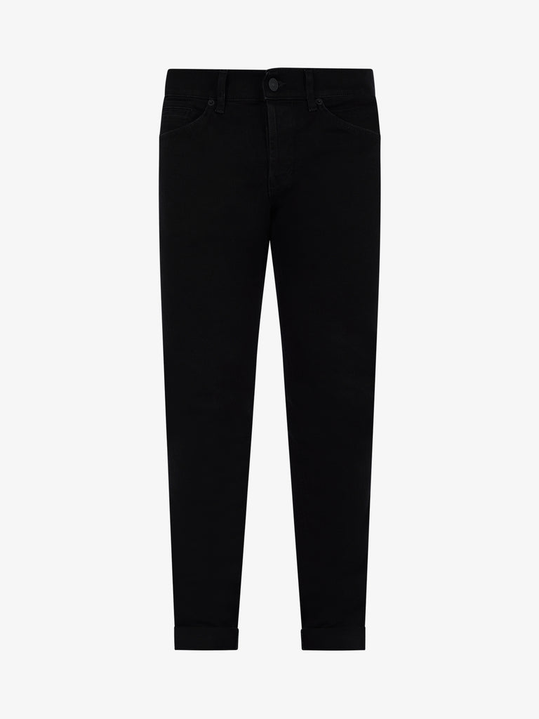 DONDUP Jeans George skinny in denim uomo nero