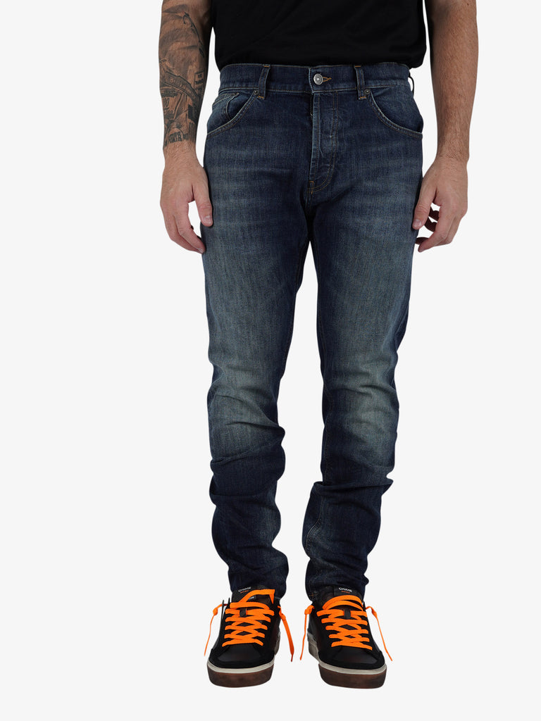 DONDUP Jeans Dian carrot in denim uomo blu