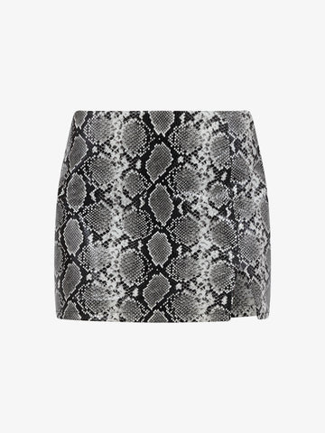 GLAMOROUS Gonna corte animalier donna grigio