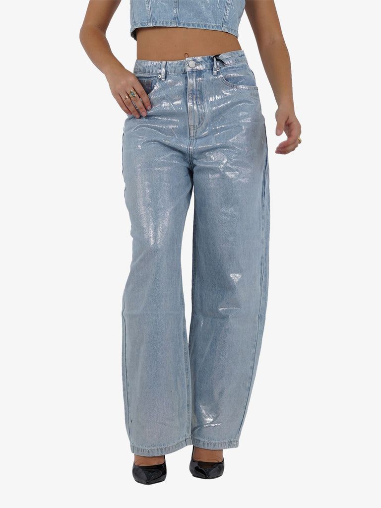 GLAMOROUS Jeans mom donna cotone azzurro