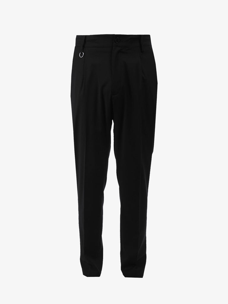 GOLDEN CRAFT Pantalone regolare in misto lana uomo nero