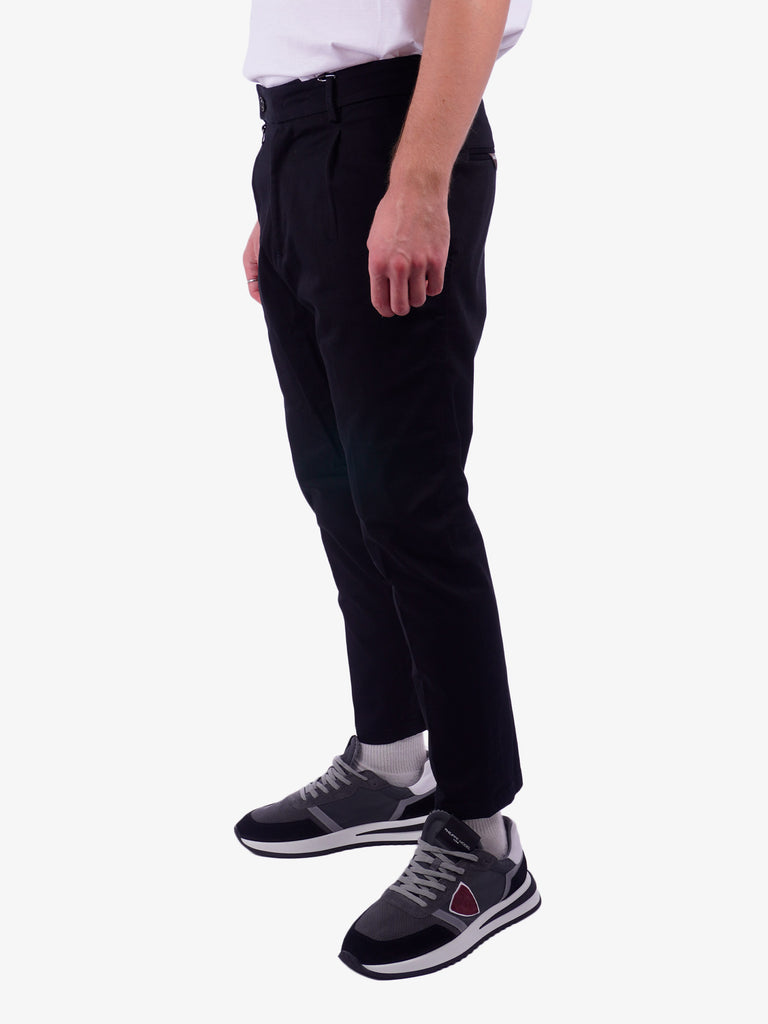 GOLDEN CRAFT Pantalone in cotone uomo nero