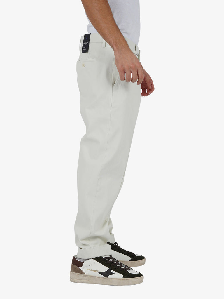 GOLDEN CRAFT Pantalone Alfio uomo cotone panna