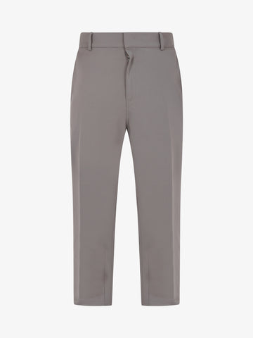 GRIFONI Pantalone con pinces al fondo uomo grigio