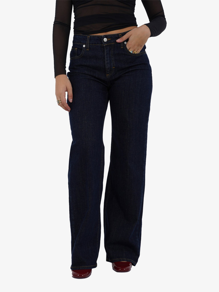 HAVE ONE Jeans in denim donna cotone blu