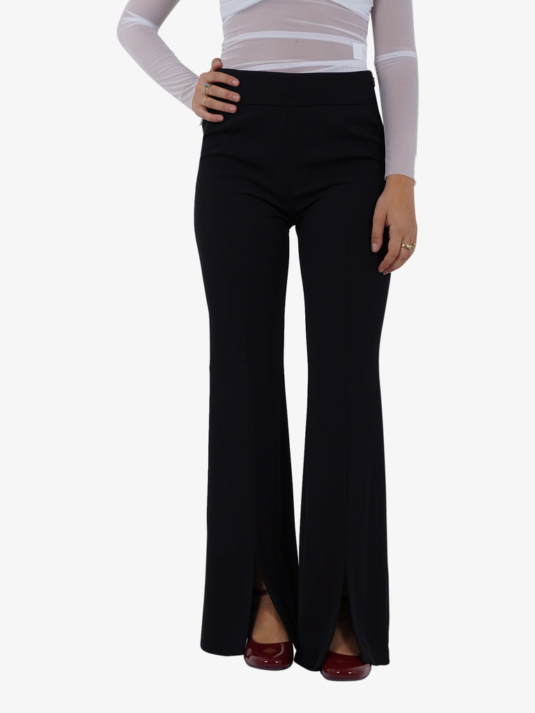 JIJIL Pantalone flared donna nero