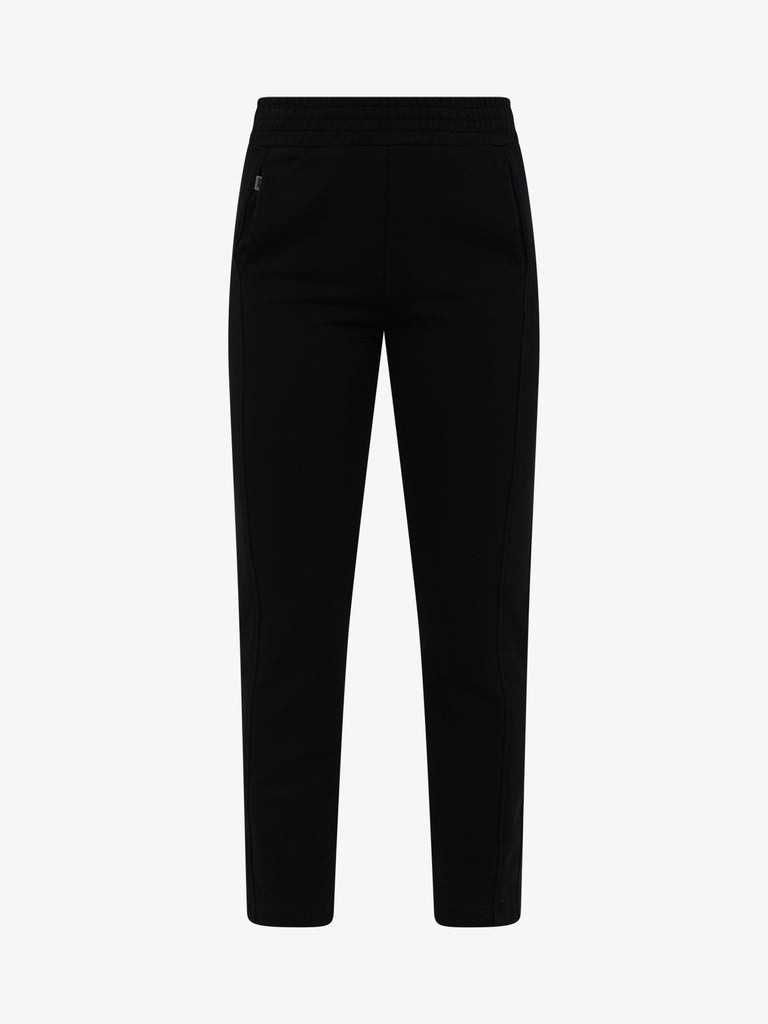 JIJIL Pantalone con elastico donna cotone nero