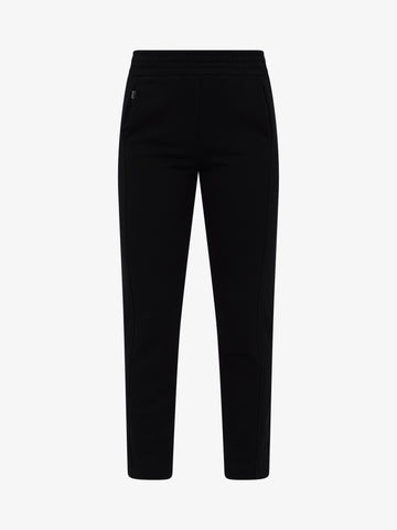 JIJIL Pantalone con elastico donna cotone nero