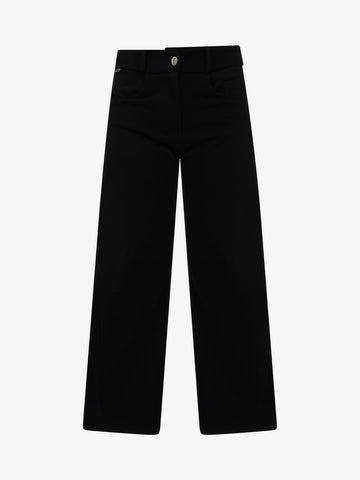 JIJIL Pantalone mom donna cotone nero