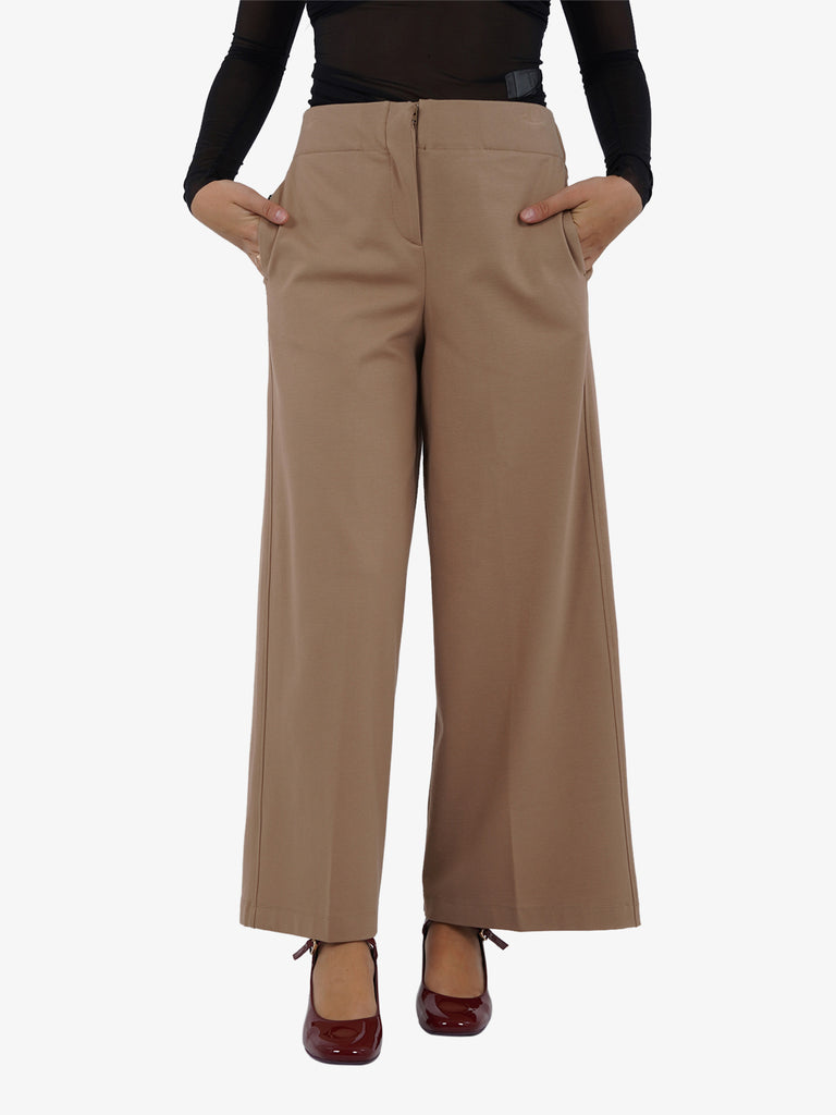 JIJIL Pantalone ampio donna viscosa marrone