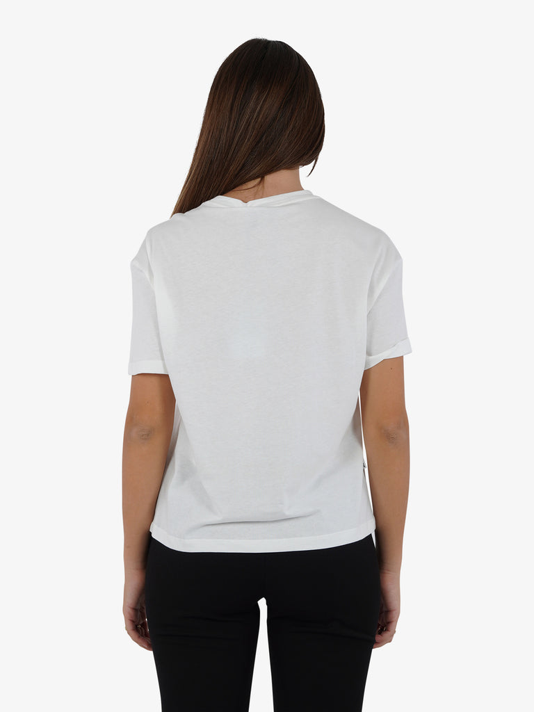 JIJIL T-shirt regolare donna cotone panna