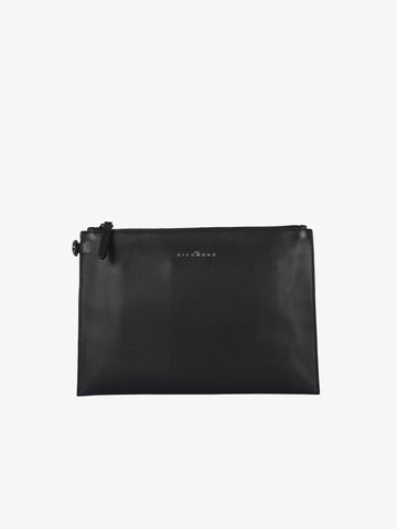 JOHN RICHMOND Pochette JR-B137 uomo pelle nero